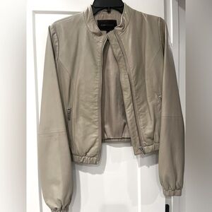 BCBG MAXAZRIA Leather Jacket Size XS